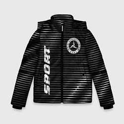 Куртка зимняя для мальчика Mercedes sport metal, цвет: 3D-черный