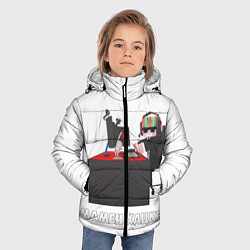 Куртка зимняя для мальчика МАМЕН ХАЦКЕР, цвет: 3D-светло-серый — фото 2