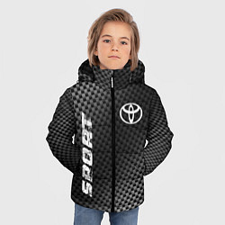 Куртка зимняя для мальчика Toyota sport carbon, цвет: 3D-черный — фото 2