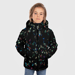 Куртка зимняя для мальчика Симфония перьев, цвет: 3D-черный — фото 2