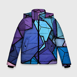 Куртка зимняя для мальчика Куб, цвет: 3D-светло-серый