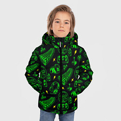 Куртка зимняя для мальчика Компьютерные принадлежности, цвет: 3D-черный — фото 2