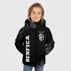 Куртка зимняя для мальчика Benfica sport на темном фоне вертикально, цвет: 3D-черный — фото 2