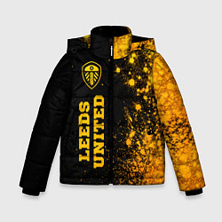 Зимняя куртка для мальчика Leeds United - gold gradient по-вертикали