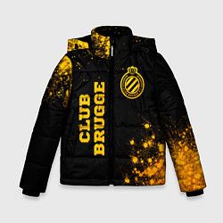 Зимняя куртка для мальчика Club Brugge - gold gradient вертикально