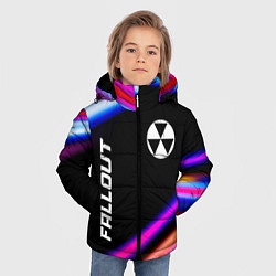 Куртка зимняя для мальчика Fallout speed game lights, цвет: 3D-черный — фото 2