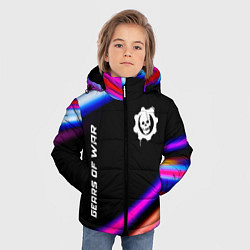 Куртка зимняя для мальчика Gears of War speed game lights, цвет: 3D-черный — фото 2