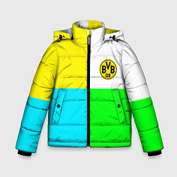 Куртка зимняя для мальчика Borussia color cport, цвет: 3D-светло-серый