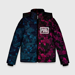 Куртка зимняя для мальчика PUBG camo texture, цвет: 3D-черный