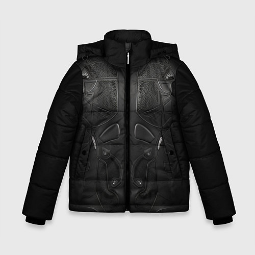 Зимняя куртка для мальчика Мото - броня / 3D-Светло-серый – фото 1