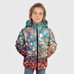 Куртка зимняя для мальчика Блестяшки боке, цвет: 3D-черный — фото 2