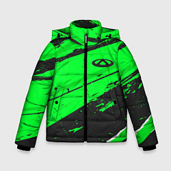 Куртка зимняя для мальчика Chery sport green, цвет: 3D-черный