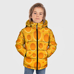 Куртка зимняя для мальчика Желтый пластиковый узор, цвет: 3D-светло-серый — фото 2