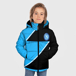 Куртка зимняя для мальчика Napoli fc geometry blue, цвет: 3D-красный — фото 2