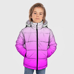 Куртка зимняя для мальчика Gradient color pink, цвет: 3D-красный — фото 2