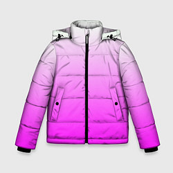 Куртка зимняя для мальчика Gradient color pink, цвет: 3D-черный