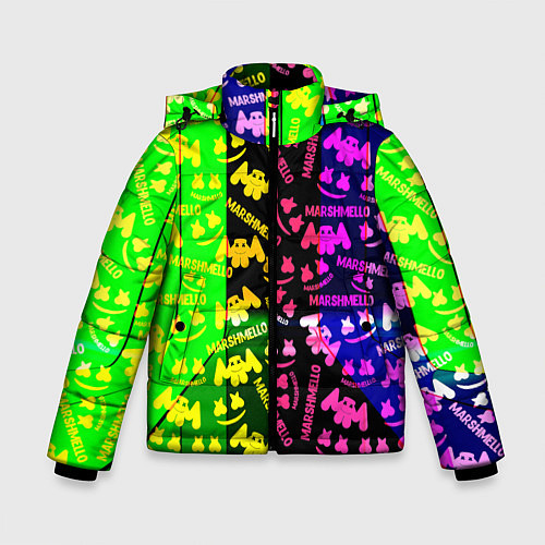 Зимняя куртка для мальчика Marshmello pattern neon steel / 3D-Красный – фото 1