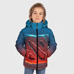 Куртка зимняя для мальчика Dota 2: Symbol, цвет: 3D-черный — фото 2