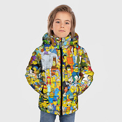Куртка зимняя для мальчика Simpsons Stories, цвет: 3D-черный — фото 2