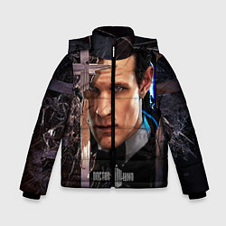 Куртка зимняя для мальчика Доктор кто, цвет: 3D-черный