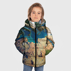 Куртка зимняя для мальчика Земля, цвет: 3D-черный — фото 2