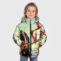 Куртка зимняя для мальчика GTA 5: Franklin Clinton, цвет: 3D-черный — фото 2