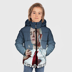 Куртка зимняя для мальчика Eminem Fire, цвет: 3D-светло-серый — фото 2