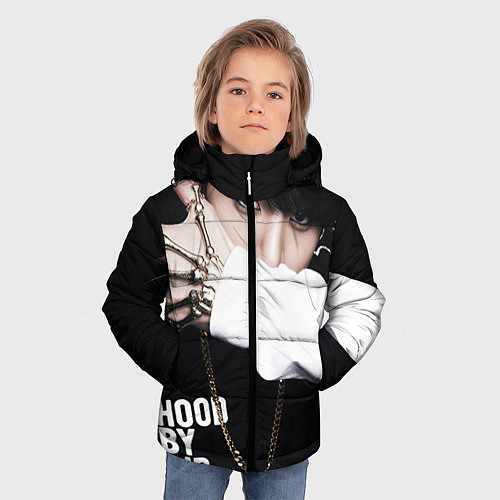 Зимняя куртка для мальчика BTS: Hood by air / 3D-Светло-серый – фото 3