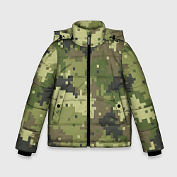 Куртка зимняя для мальчика Хаки, цвет: 3D-светло-серый