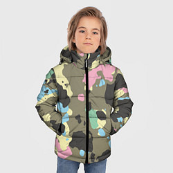 Куртка зимняя для мальчика Камуфляж: микс цветов, цвет: 3D-светло-серый — фото 2