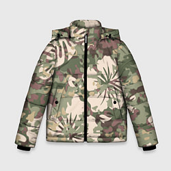 Куртка зимняя для мальчика Камуфляж, цвет: 3D-светло-серый