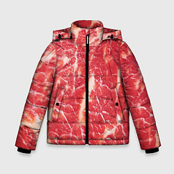 Куртка зимняя для мальчика Мясо, цвет: 3D-красный