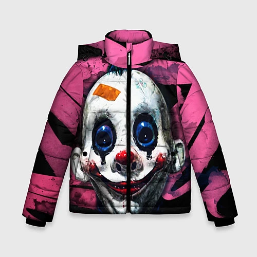 Зимняя куртка для мальчика Клоун / 3D-Красный – фото 1