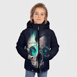 Куртка зимняя для мальчика Skull eyes, цвет: 3D-красный — фото 2