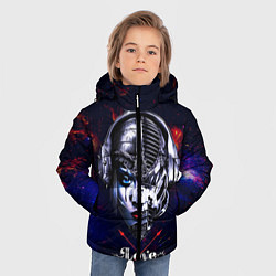 Куртка зимняя для мальчика Love pirate station, цвет: 3D-светло-серый — фото 2