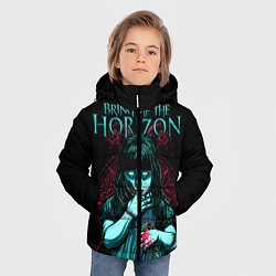 Куртка зимняя для мальчика BMTH: Zombie Girl, цвет: 3D-светло-серый — фото 2