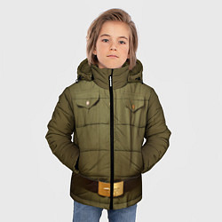 Куртка зимняя для мальчика Униформа солдата, цвет: 3D-красный — фото 2