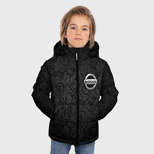 Зимняя куртка для мальчика Nissan / 3D-Светло-серый – фото 3