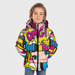 Куртка зимняя для мальчика POP ART, цвет: 3D-красный — фото 2