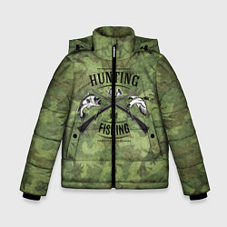 Куртка зимняя для мальчика Hunting & Fishing, цвет: 3D-черный