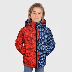 Куртка зимняя для мальчика Ягодка, цвет: 3D-светло-серый — фото 2