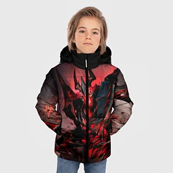 Куртка зимняя для мальчика Shadow Fiend, цвет: 3D-красный — фото 2