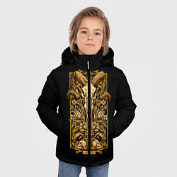 Куртка зимняя для мальчика Овен, цвет: 3D-светло-серый — фото 2