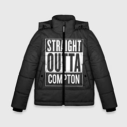 Куртка зимняя для мальчика Straight Outta Compton, цвет: 3D-красный