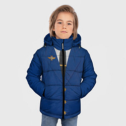 Куртка зимняя для мальчика Китель, цвет: 3D-красный — фото 2