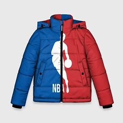 Куртка зимняя для мальчика Эмблема NBA, цвет: 3D-черный