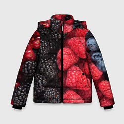 Куртка зимняя для мальчика Ягодная, цвет: 3D-светло-серый