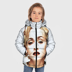 Куртка зимняя для мальчика Мадонна, цвет: 3D-светло-серый — фото 2