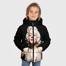 Куртка зимняя для мальчика Мерлин Монро 2, цвет: 3D-черный — фото 2
