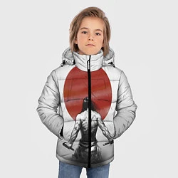 Куртка зимняя для мальчика Ярость самурая, цвет: 3D-черный — фото 2